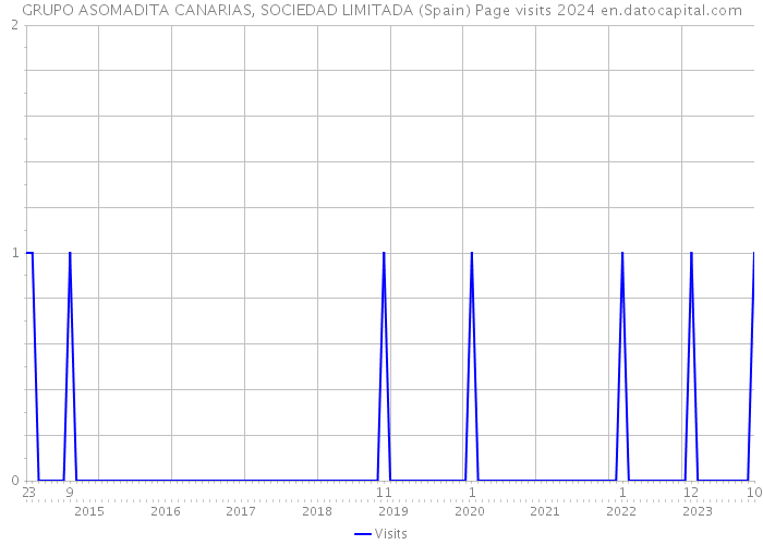 GRUPO ASOMADITA CANARIAS, SOCIEDAD LIMITADA (Spain) Page visits 2024 