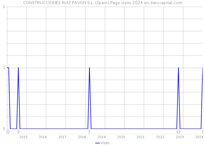 CONSTRUCCIONES RUIZ PAVON S.L. (Spain) Page visits 2024 
