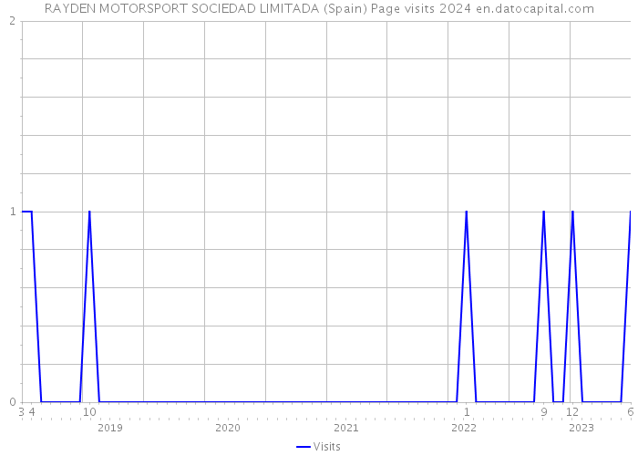 RAYDEN MOTORSPORT SOCIEDAD LIMITADA (Spain) Page visits 2024 