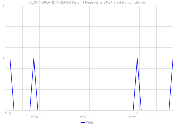PEDRO ORLANDO OLASO (Spain) Page visits 2024 