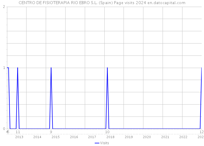 CENTRO DE FISIOTERAPIA RIO EBRO S.L. (Spain) Page visits 2024 