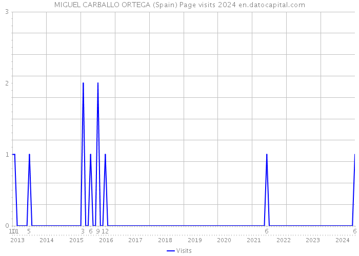 MIGUEL CARBALLO ORTEGA (Spain) Page visits 2024 