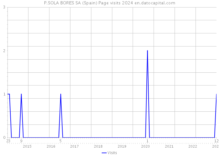 P.SOLA BORES SA (Spain) Page visits 2024 