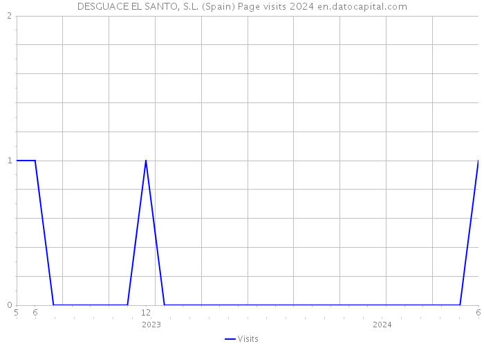 DESGUACE EL SANTO, S.L. (Spain) Page visits 2024 