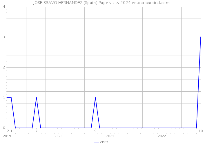 JOSE BRAVO HERNANDEZ (Spain) Page visits 2024 