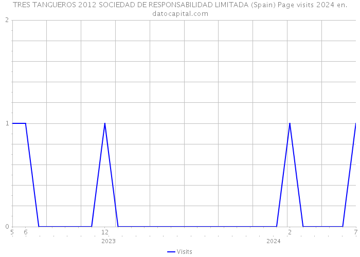 TRES TANGUEROS 2012 SOCIEDAD DE RESPONSABILIDAD LIMITADA (Spain) Page visits 2024 