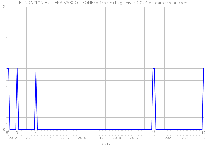 FUNDACION HULLERA VASCO-LEONESA (Spain) Page visits 2024 