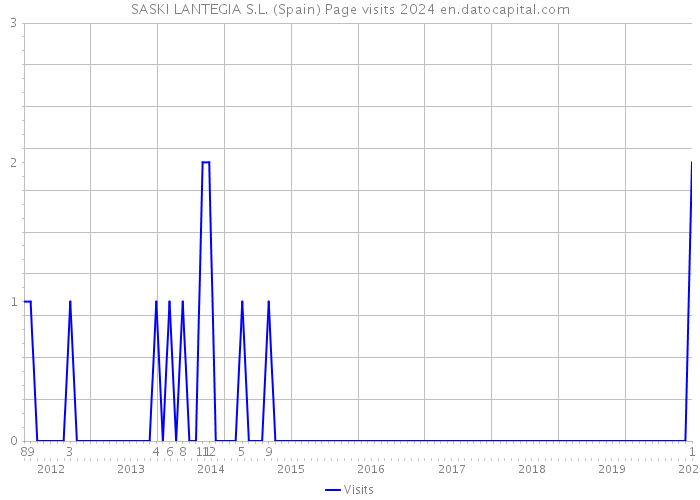 SASKI LANTEGIA S.L. (Spain) Page visits 2024 