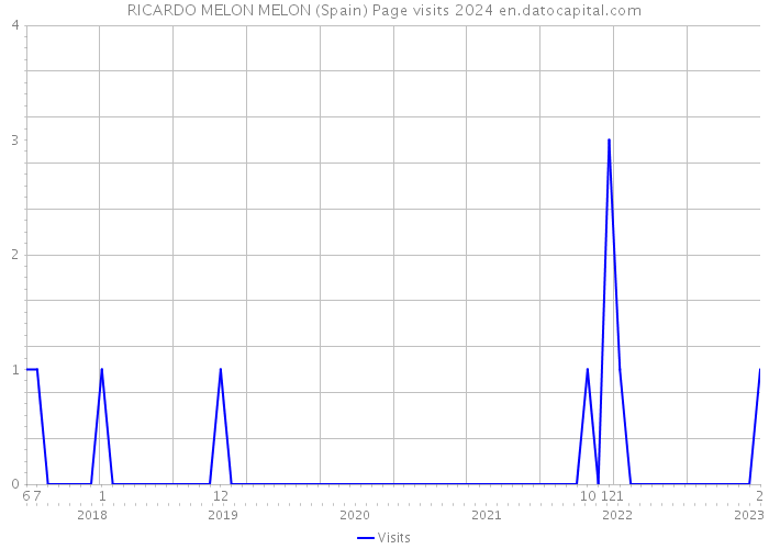 RICARDO MELON MELON (Spain) Page visits 2024 