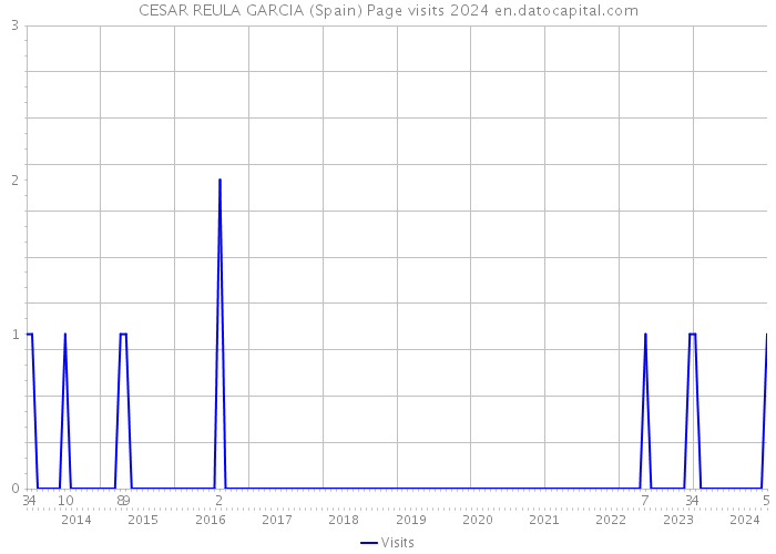 CESAR REULA GARCIA (Spain) Page visits 2024 
