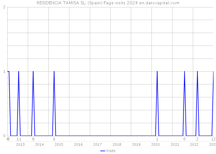 RESIDENCIA TAMISA SL. (Spain) Page visits 2024 