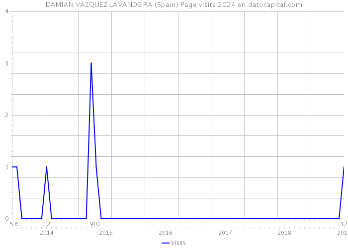 DAMIAN VAZQUEZ LAVANDEIRA (Spain) Page visits 2024 