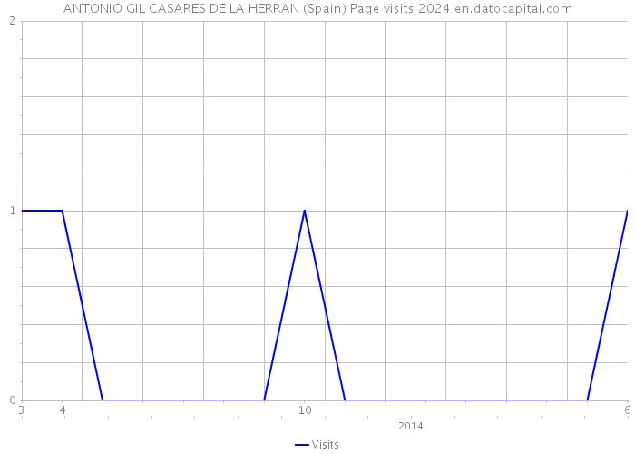 ANTONIO GIL CASARES DE LA HERRAN (Spain) Page visits 2024 