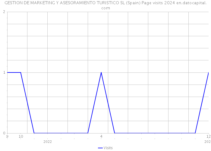 GESTION DE MARKETING Y ASESORAMIENTO TURISTICO SL (Spain) Page visits 2024 