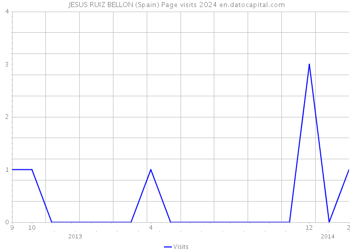 JESUS RUIZ BELLON (Spain) Page visits 2024 