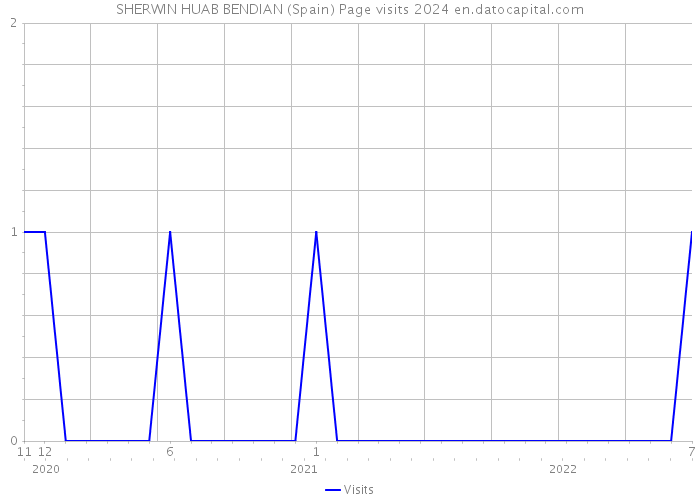 SHERWIN HUAB BENDIAN (Spain) Page visits 2024 