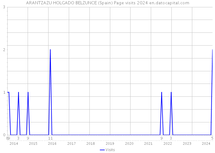 ARANTZAZU HOLGADO BELZUNCE (Spain) Page visits 2024 