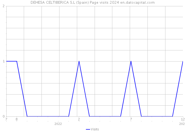 DEHESA CELTIBERICA S.L (Spain) Page visits 2024 