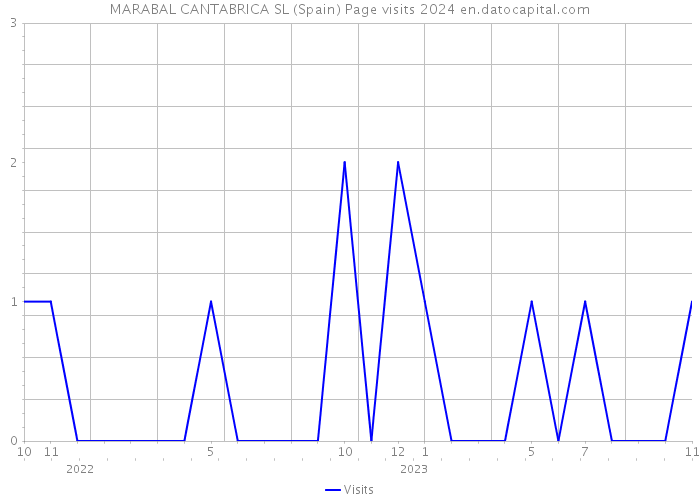 MARABAL CANTABRICA SL (Spain) Page visits 2024 