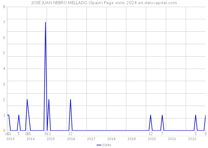 JOSE JUAN NEBRO MELLADO (Spain) Page visits 2024 