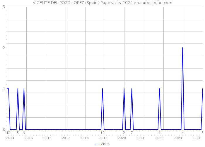 VICENTE DEL POZO LOPEZ (Spain) Page visits 2024 