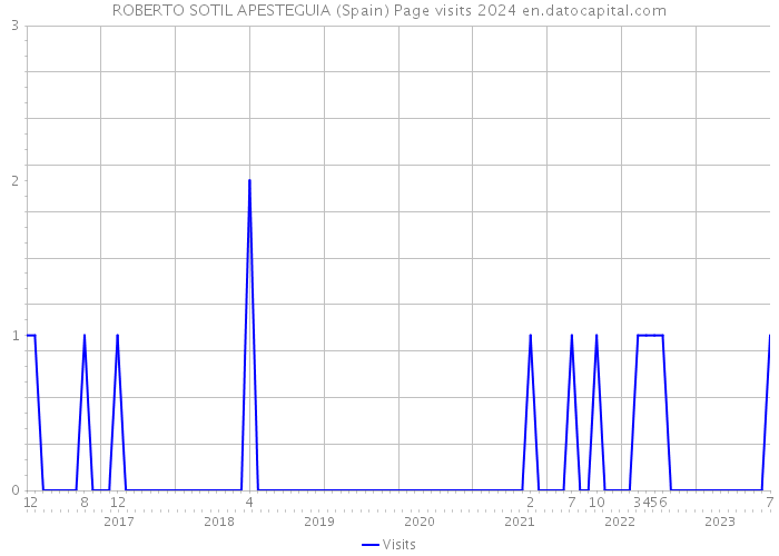 ROBERTO SOTIL APESTEGUIA (Spain) Page visits 2024 