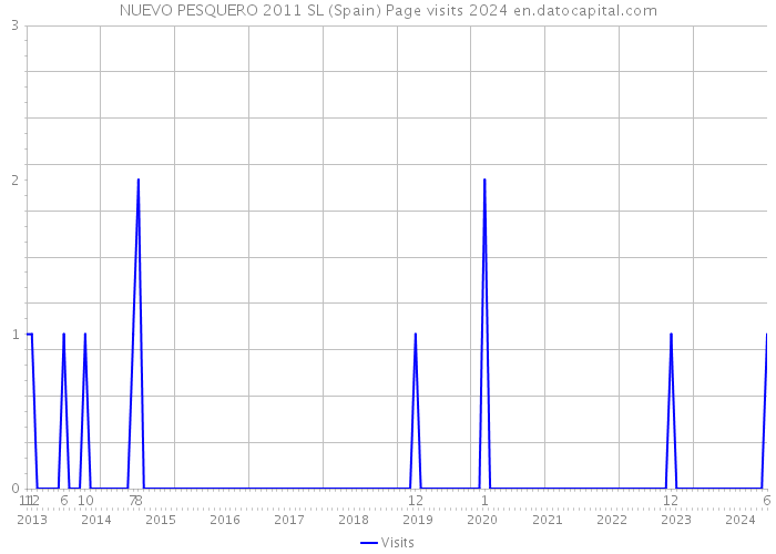 NUEVO PESQUERO 2011 SL (Spain) Page visits 2024 