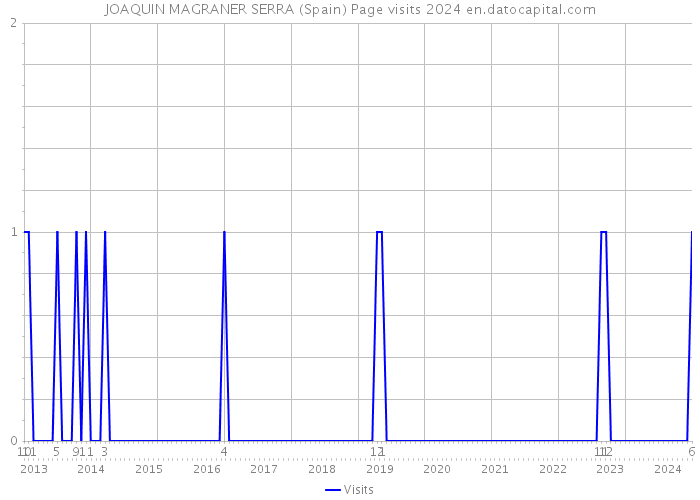 JOAQUIN MAGRANER SERRA (Spain) Page visits 2024 