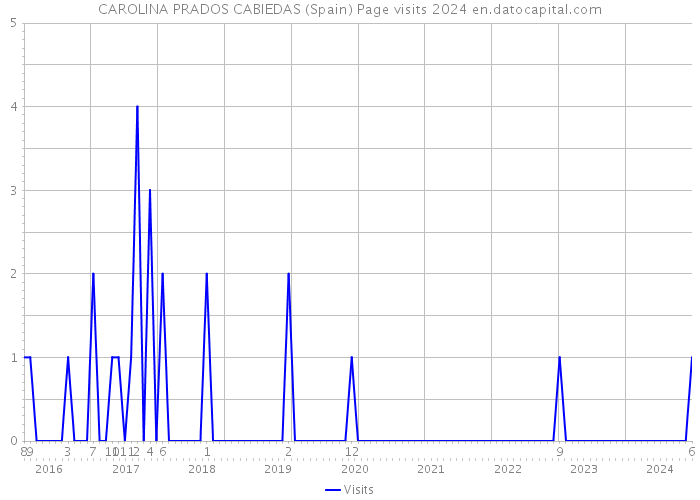 CAROLINA PRADOS CABIEDAS (Spain) Page visits 2024 