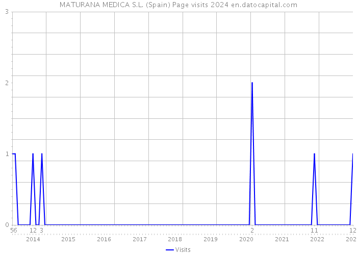 MATURANA MEDICA S.L. (Spain) Page visits 2024 