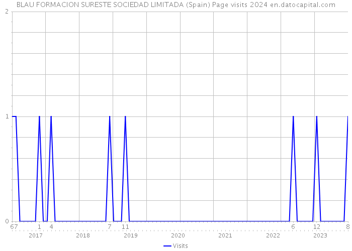 BLAU FORMACION SURESTE SOCIEDAD LIMITADA (Spain) Page visits 2024 