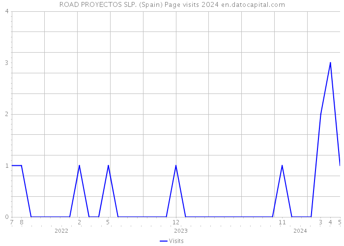 ROAD PROYECTOS SLP. (Spain) Page visits 2024 