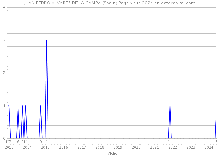 JUAN PEDRO ALVAREZ DE LA CAMPA (Spain) Page visits 2024 