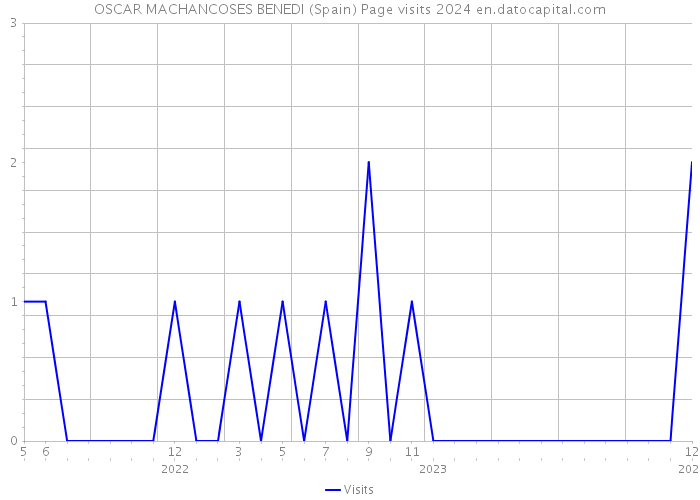 OSCAR MACHANCOSES BENEDI (Spain) Page visits 2024 