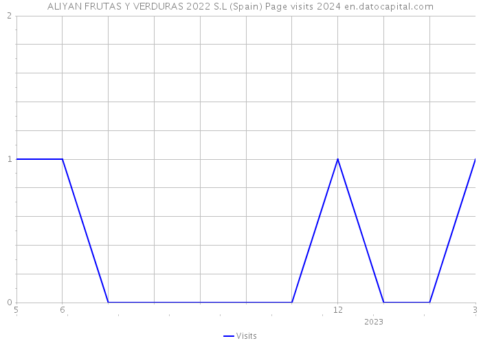 ALIYAN FRUTAS Y VERDURAS 2022 S.L (Spain) Page visits 2024 