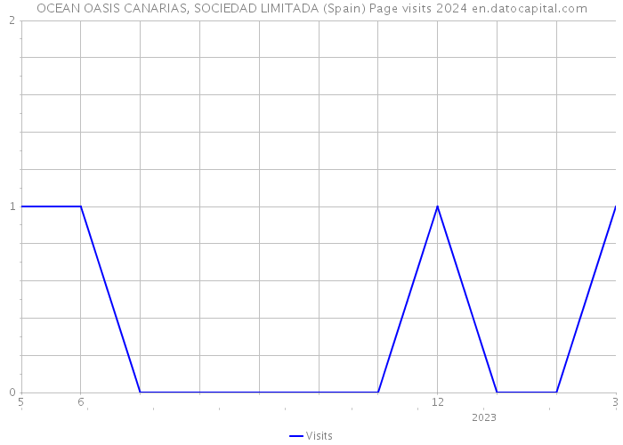 OCEAN OASIS CANARIAS, SOCIEDAD LIMITADA (Spain) Page visits 2024 