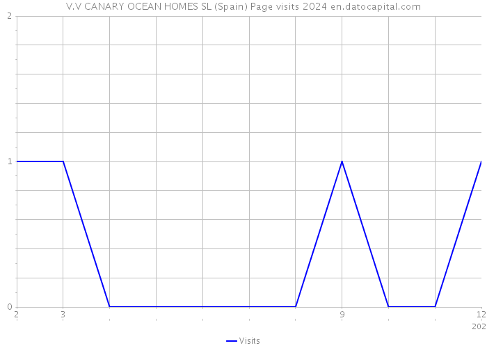 V.V CANARY OCEAN HOMES SL (Spain) Page visits 2024 