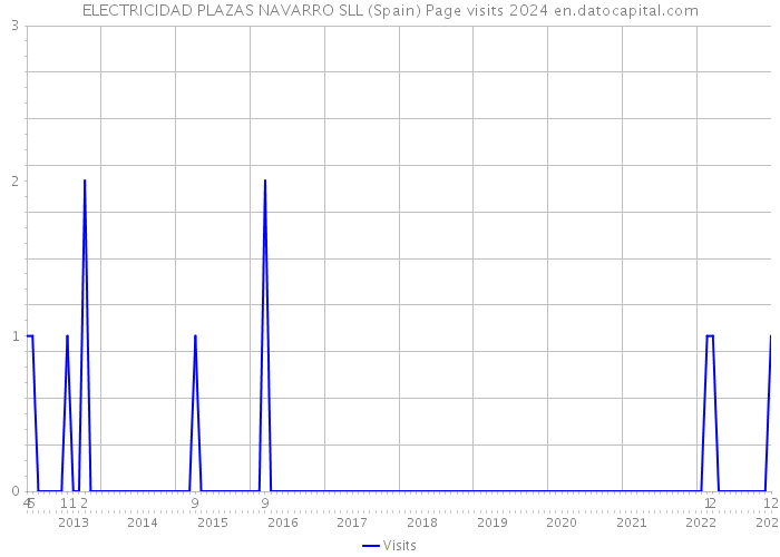 ELECTRICIDAD PLAZAS NAVARRO SLL (Spain) Page visits 2024 