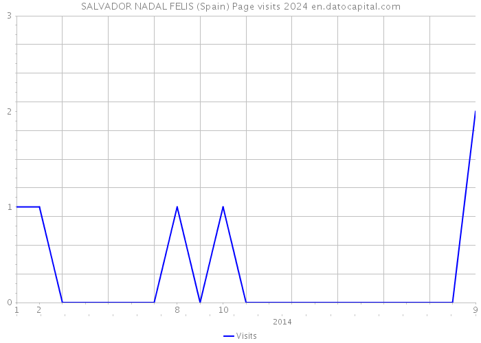 SALVADOR NADAL FELIS (Spain) Page visits 2024 