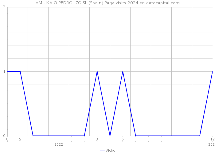 AMIUKA O PEDROUZO SL (Spain) Page visits 2024 