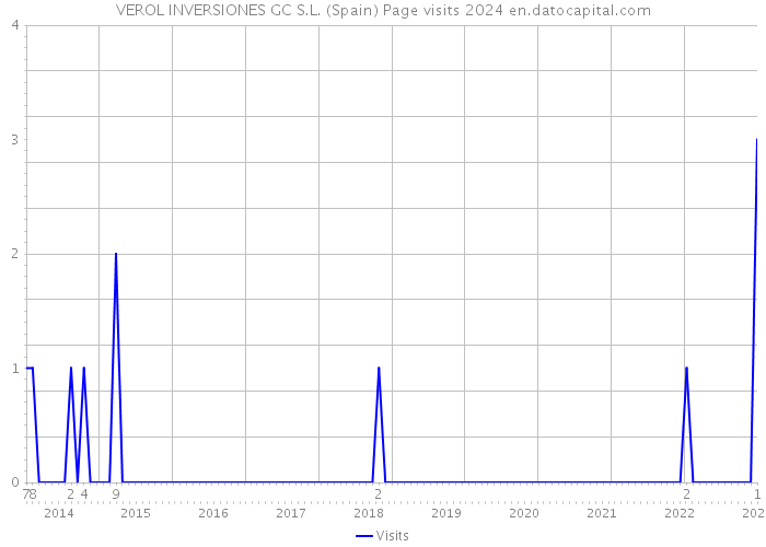 VEROL INVERSIONES GC S.L. (Spain) Page visits 2024 