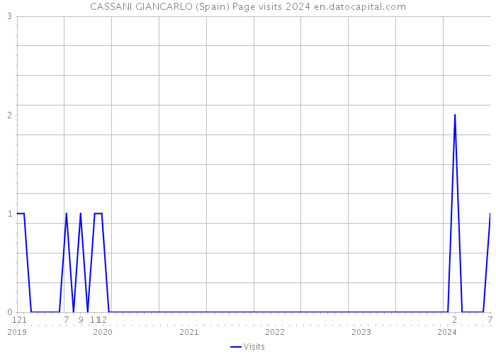 CASSANI GIANCARLO (Spain) Page visits 2024 