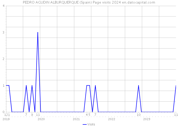 PEDRO AGUDIN ALBURQUERQUE (Spain) Page visits 2024 