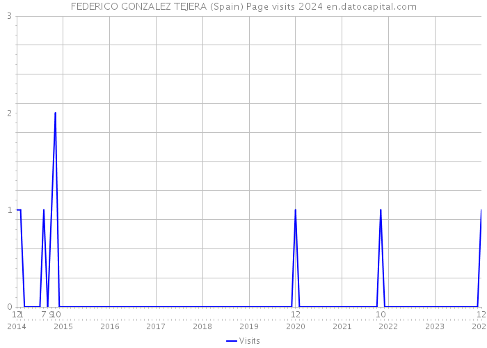 FEDERICO GONZALEZ TEJERA (Spain) Page visits 2024 