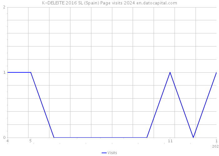 K-DELEITE 2016 SL (Spain) Page visits 2024 