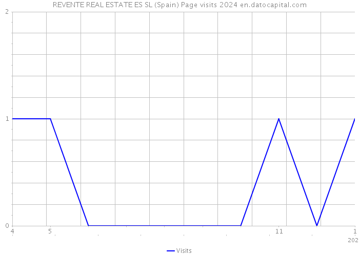 REVENTE REAL ESTATE ES SL (Spain) Page visits 2024 