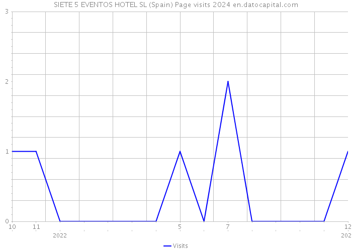 SIETE 5 EVENTOS HOTEL SL (Spain) Page visits 2024 