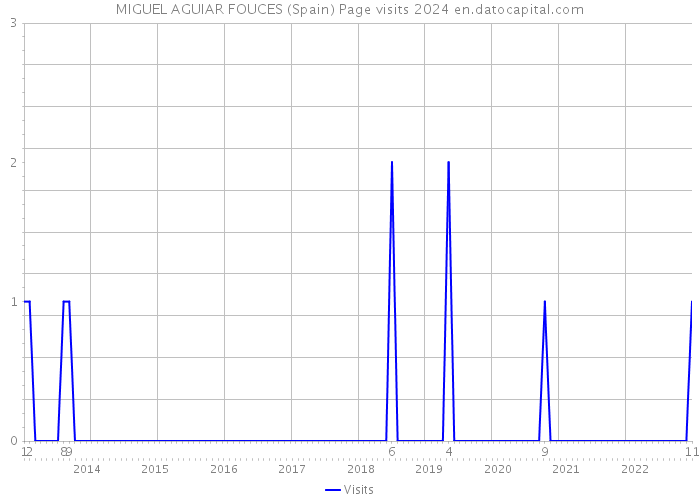 MIGUEL AGUIAR FOUCES (Spain) Page visits 2024 