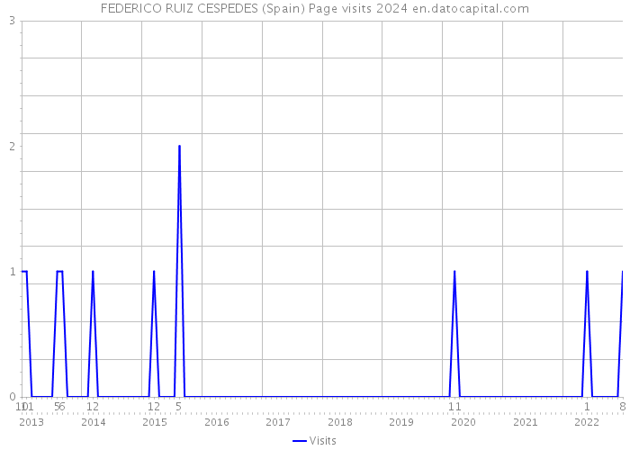 FEDERICO RUIZ CESPEDES (Spain) Page visits 2024 