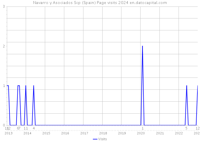 Navarro y Asociados Scp (Spain) Page visits 2024 